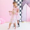 Ghost Sequin Halloween Long Sleeve Tutu Bodysuit, Pink - Dresses - 5