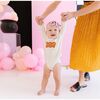 Boo Patch Halloween Long Sleeve Romper, Natural - Rompers - 2