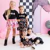 Boo Halloween Long Sleeve Tutu Bodysuit, Black - Dresses - 5
