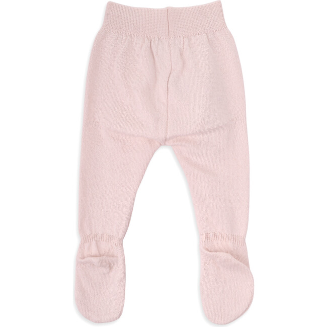 Newborn Cotton Knit Pants, Pink - Pants - 3