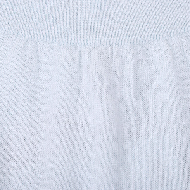 Newborn Cotton Knit Pants, Blue - Pants - 2