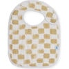 Cotton Muslin Multi-Layered Classic Snap-On Bib, Adobe Checker (Pack Of 3) - Bibs - 2