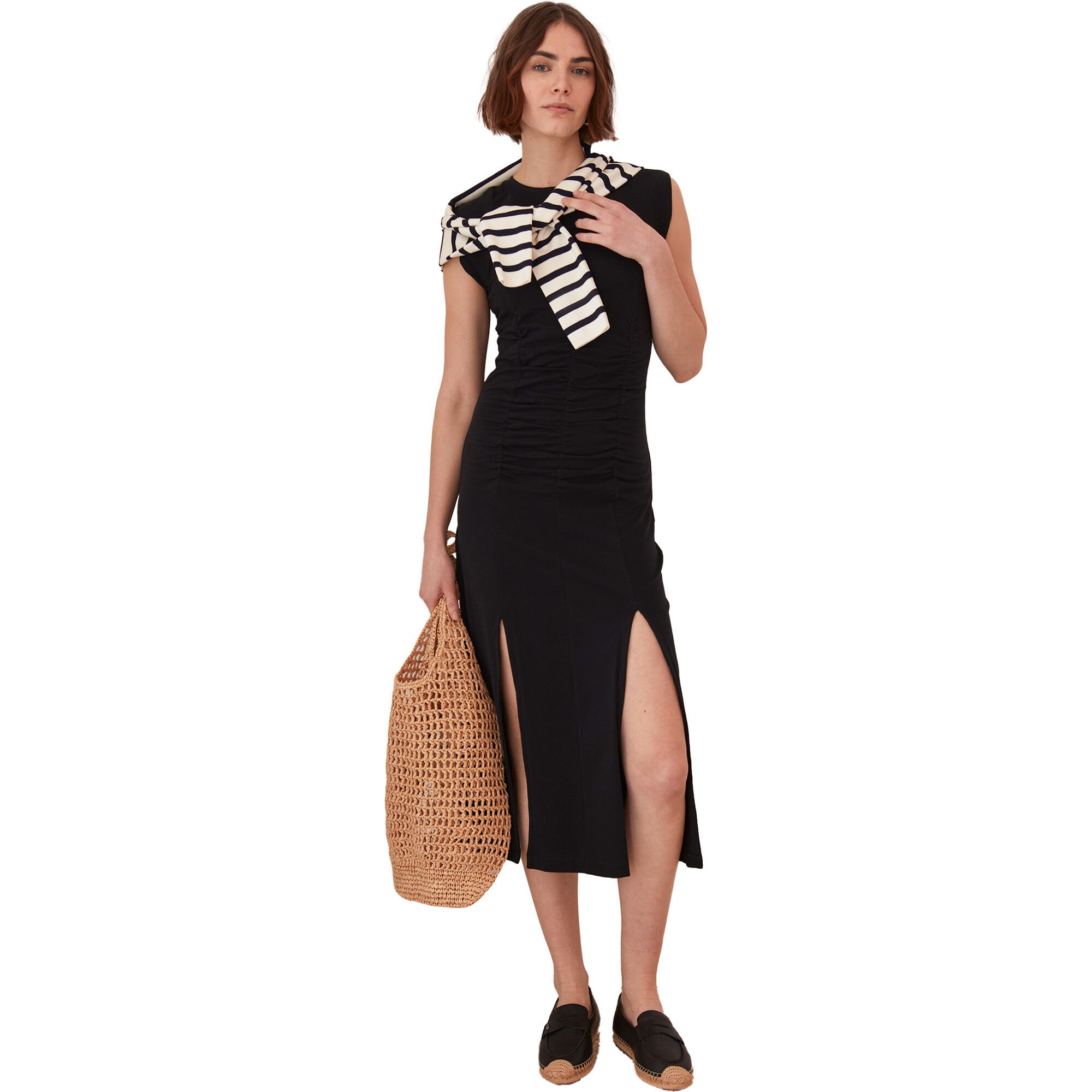 Women's Virginia Dress, Deep Black - Dresses - 1