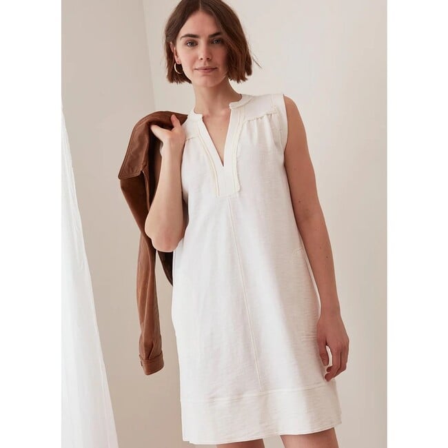 Women's Tamara Dress, Spa White - Dresses - 3