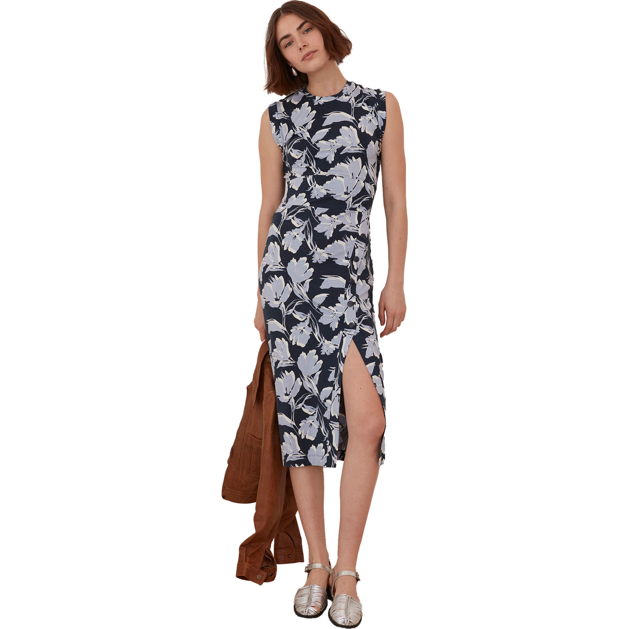 Women's Printed Chiara Dress, Lyon Floral - Dresses - 1