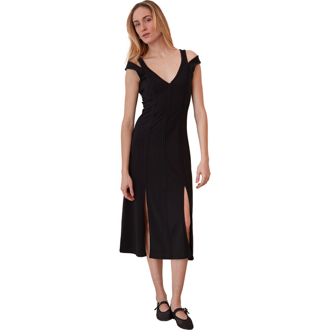 Women's Evelyn Dress, Deep Black