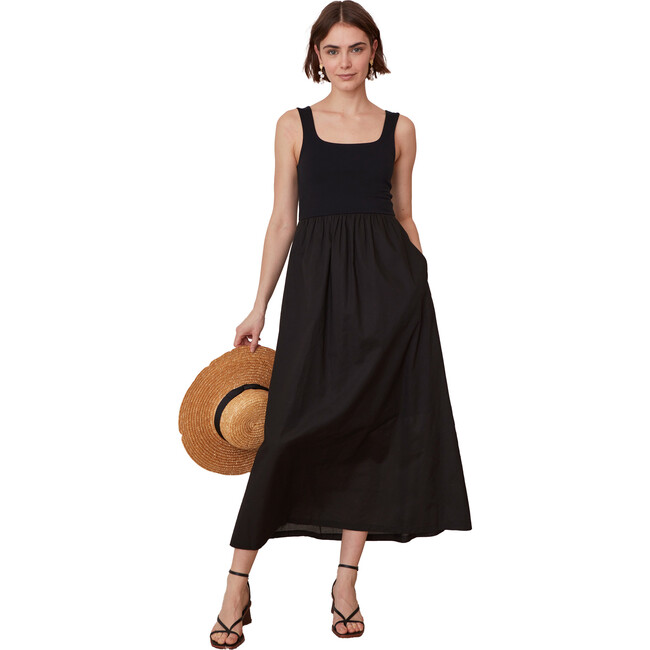 Women's Eleanor Dress, Deep Black