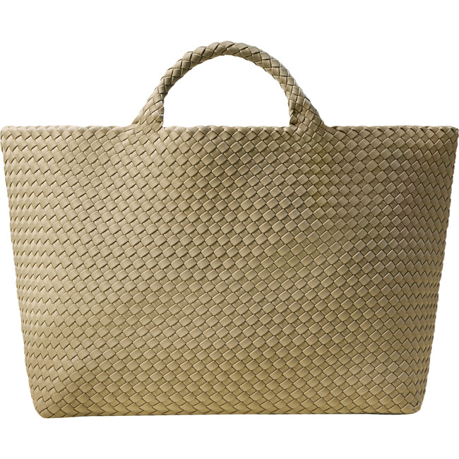 Women's St. Barths Hand-Woven Neoprene Large Tote, Stone