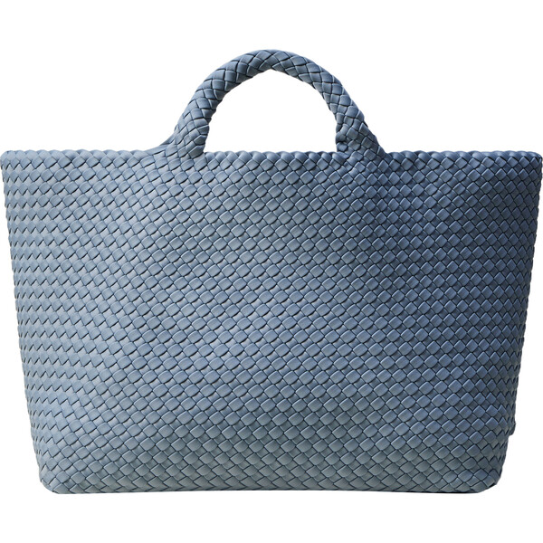 St. Barths Woven Rope Large Tote Bag in Brown With Pouch