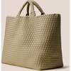 Women's St. Barths Hand-Woven Neoprene Large Tote, Stone - Bags - 4