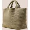 Women's St. Barths Hand-Woven Neoprene Medium Tote, Stone - Bags - 4