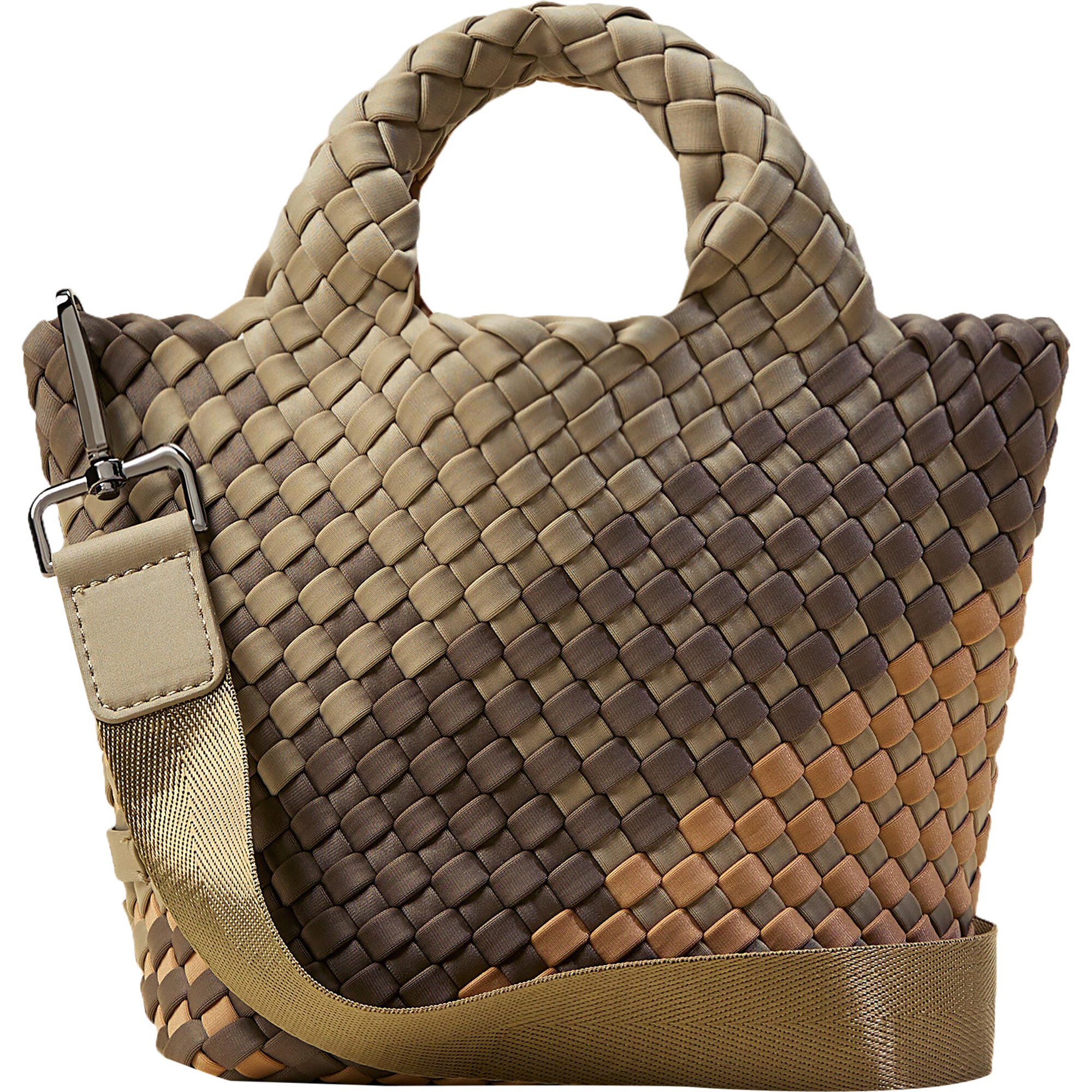 Women's St. Barths Petit Handwoven Tote Graphic Geo, Melbourne - OS - Bags - 1