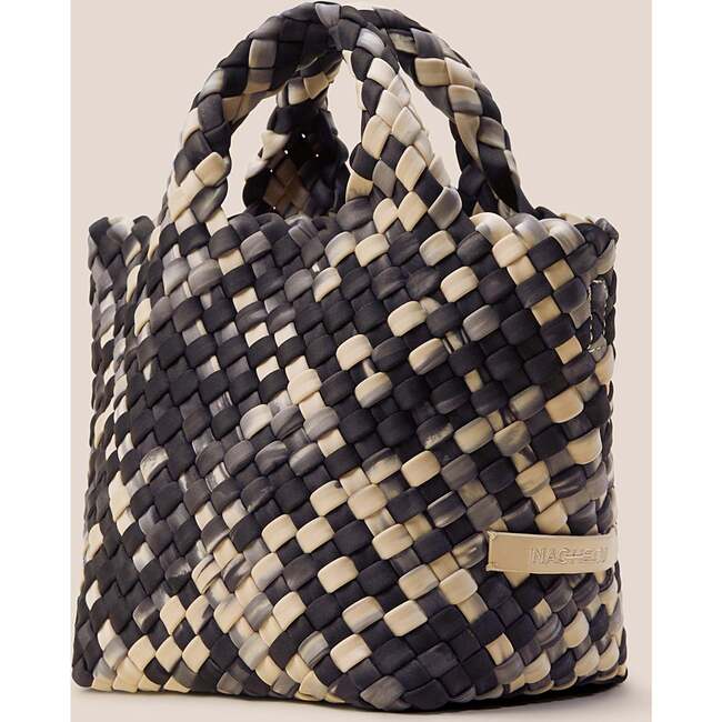 Women's St. Barths Hand-Woven Neoprene Crossbody Strap Petit Tote, Watercolor & Nimbus - Bags - 4