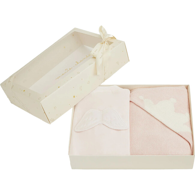 Wing and Crown Gift Set in Pink