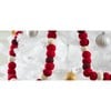 XL Hand Felted Wool Garland, Maroon/Red - Garlands - 5