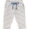 Chris Baby Jogger, Navy French Stripe - Sweatpants - 1 - thumbnail