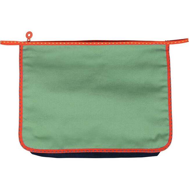 Large Zip Bag, Cool Color Block