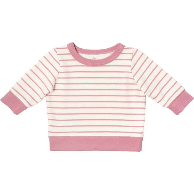 Remy Sweatshirt, Rose French Stripe