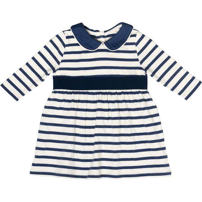 Marie Clare Baby Dress, Navy Stripe