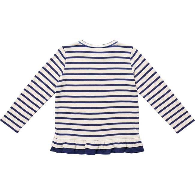 Edwina T-Shirt, Navy Stripe - T-Shirts - 2