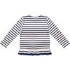 Edwina T-Shirt, Navy Stripe - T-Shirts - 2