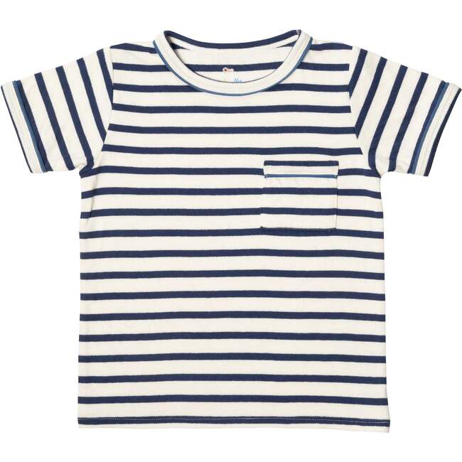 Willie  T-Shirt, Navy Stripe