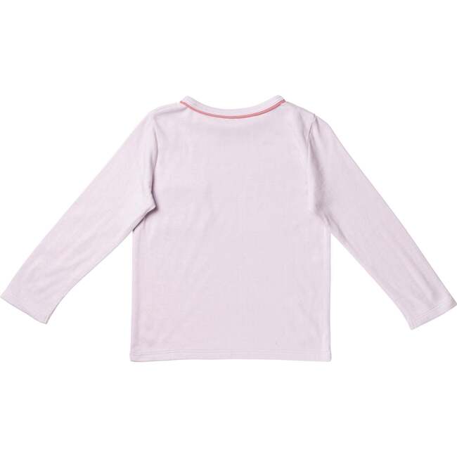 Edward T-Shirt, Color Block Lilac - T-Shirts - 2