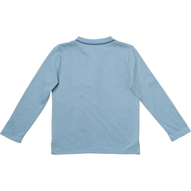 Henley T-Shirt, Dusty Blue - T-Shirts - 2