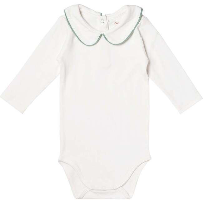 Peter Pan One-Piece, Seafoam Piping