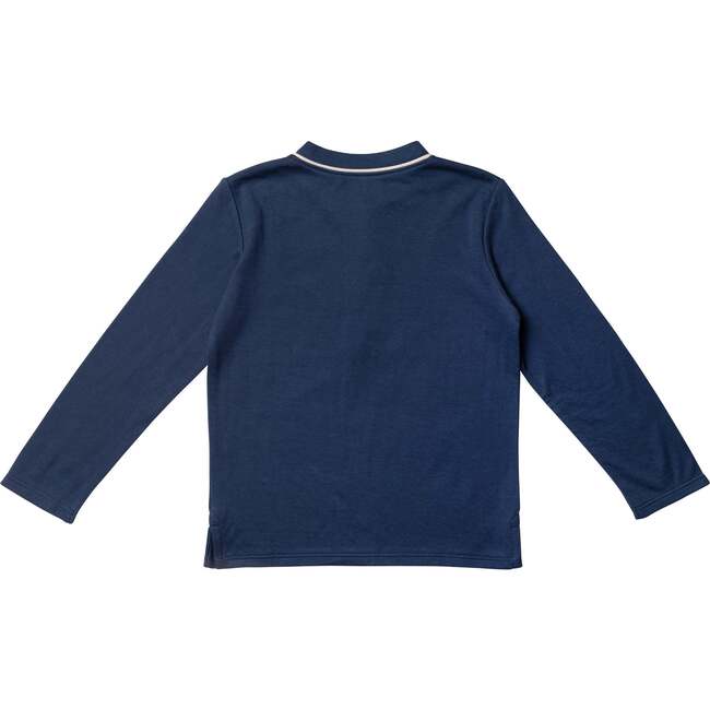 Henley T-Shirt, Navy - T-Shirts - 2