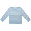 Edward T-Shirt, Dusty Blue Fine Stripe - T-Shirts - 2