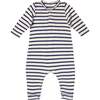 Campbell Romper, Navy Stripe - Rompers - 1 - thumbnail