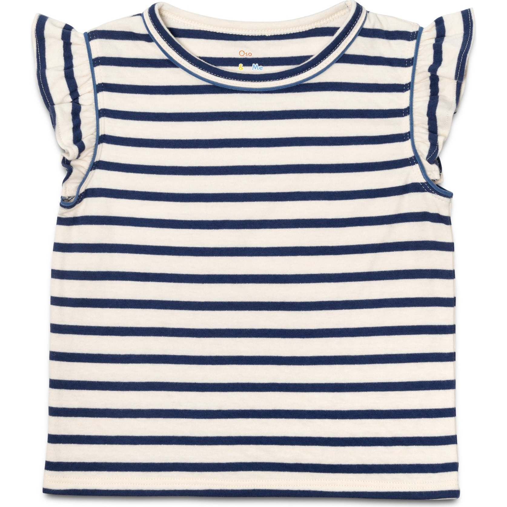 Adrian T-Shirt, Navy Stripe - T-Shirts - 1