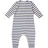 Campbell Romper, Navy Stripe - Rompers - 2