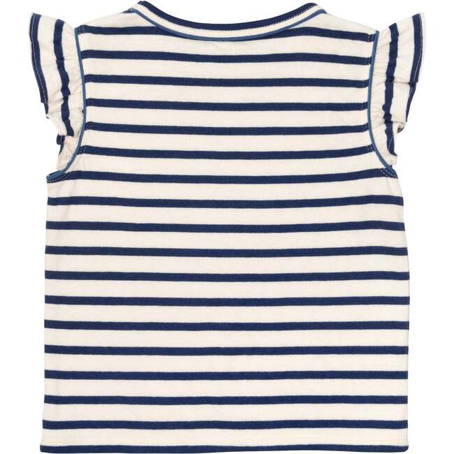 Adrian T-Shirt, Navy Stripe - T-Shirts - 2