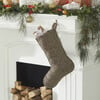 Hand Felted Wool Stocking, Spiral Grey - Stockings - 2