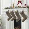 Hand Felted Wool Stocking, Spiral Grey - Stockings - 3