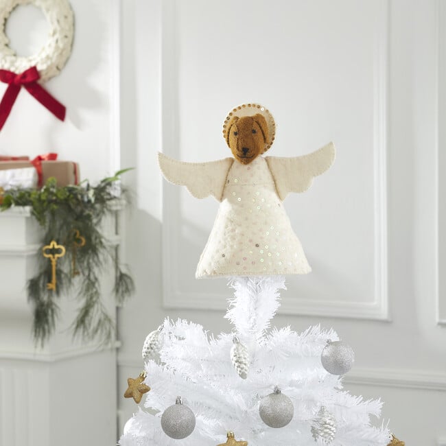 Angel Tree Topper, Brown - Tree Toppers - 2