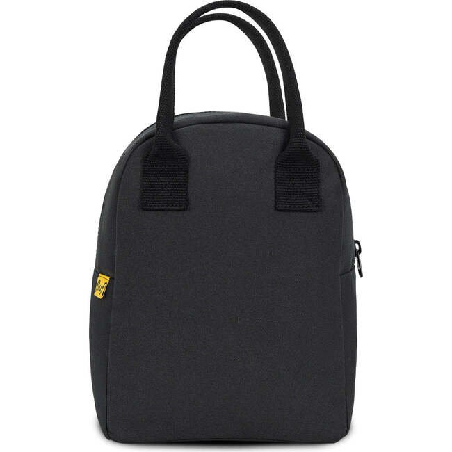 Zipper Lunch Bag, Carbon & Black