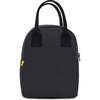 Zipper Lunch Bag, Carbon & Black - Lunchbags - 1 - thumbnail