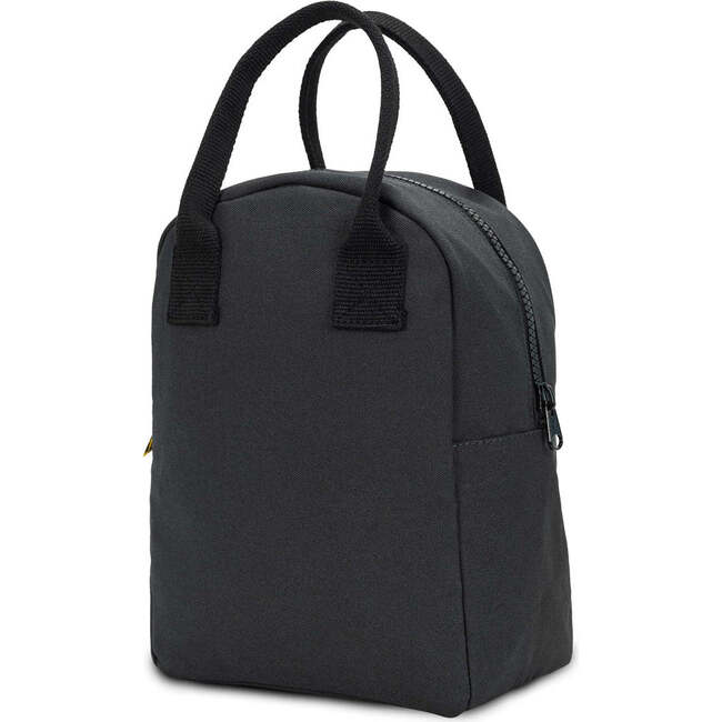 Zipper Lunch Bag, Carbon & Black - Lunchbags - 2