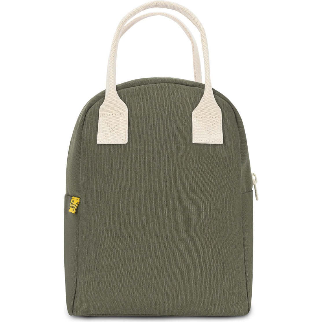 Zipper Lunch Bag, Dark Olive - Lunchbags - 1