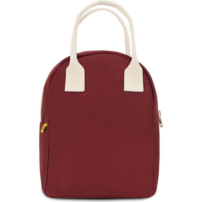 Zipper Lunch Bag, Vintage Burgundy