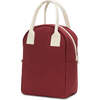 Zipper Lunch Bag, Vintage Burgundy - Lunchbags - 2