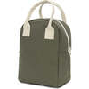 Zipper Lunch Bag, Dark Olive - Lunchbags - 2