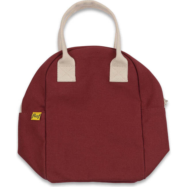 Zipper Lunch Bag, Vintage Burgundy - Lunchbags - 3