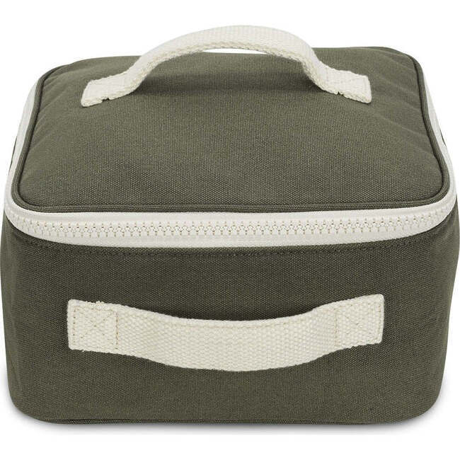 Square Lunch Bag, Dark Olive