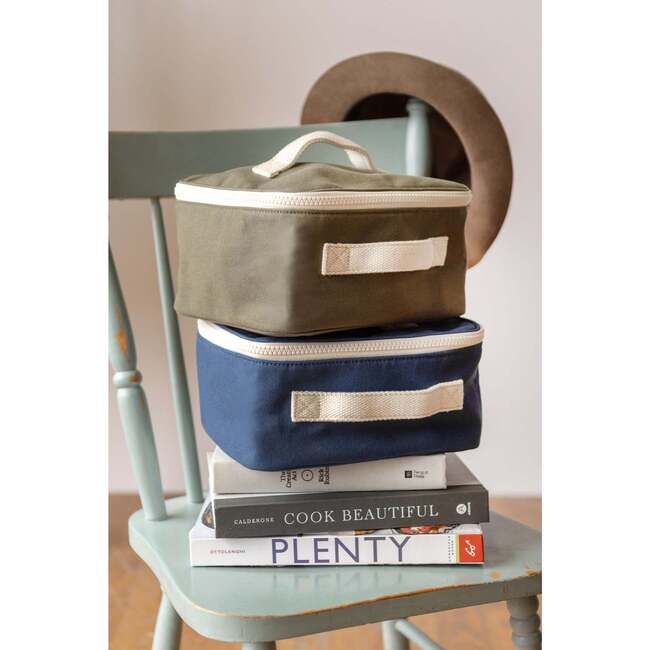 Square Lunch Bag, Classic Navy - Lunchbags - 3