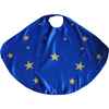 Superhero Star Cape + Mask + Cuffs Set, Blue - Costumes - 5