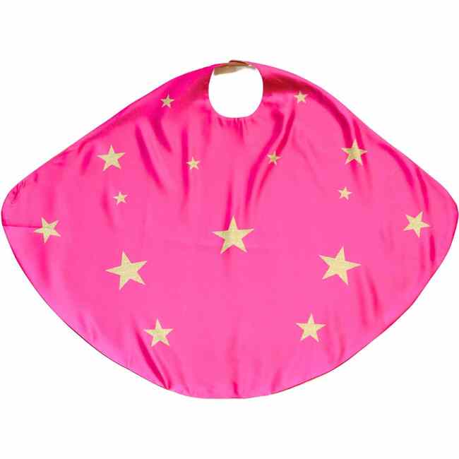 Superhero Star Cape + Mask + Cuffs Set, Pink - Costumes - 6